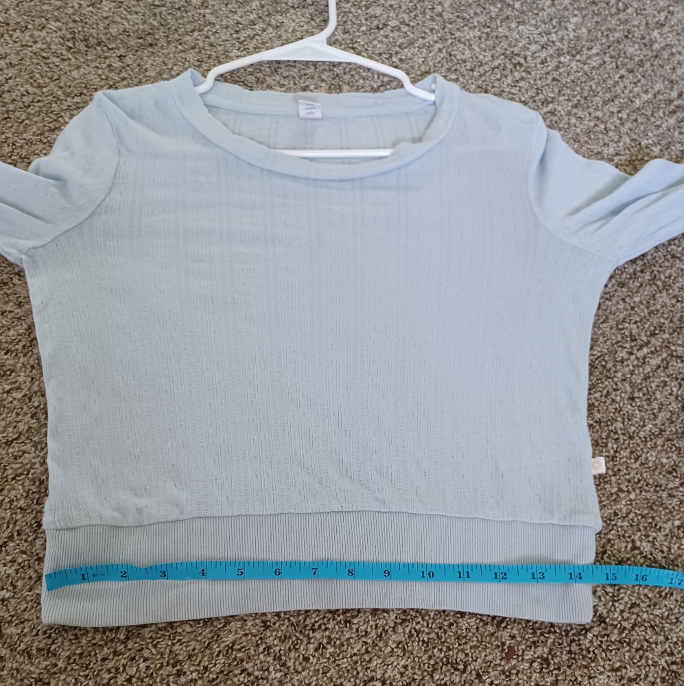 Light Blue Long Sleeve Top Old Navy Only - Picture 9 of 11